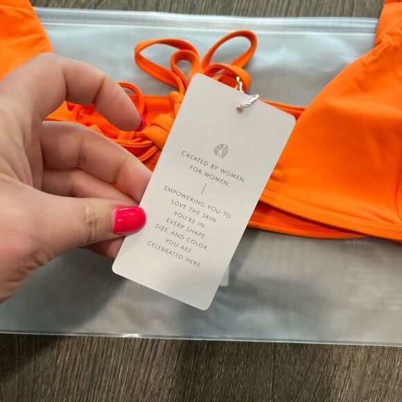 NWT Toluca Amina Bikini Top Waist Wrap Triangle Nectar Size M/L - Picture 4 of 7